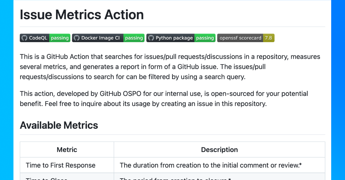 (image)GitHub公式の issue-metrics Action で開発生産性を振り返る